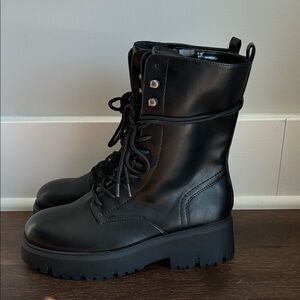 NWOT Madden Girl Black Combat Boot Size 8 | Moto Boot | Madden Combat Boots